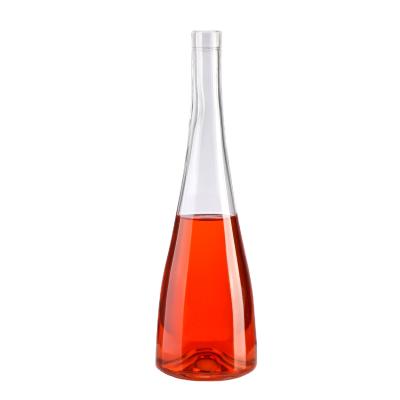China Luxury Glass Bottle for Spirits Brandy Custom Empty Clear 375ml 500ml 750ml 15000ml for sale