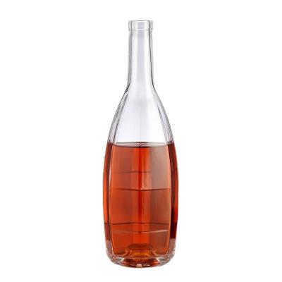 China Octagonal Diamonds Glass Juice Bottle Customized Logo Beverage Clear Hot Stamping Welcom for sale