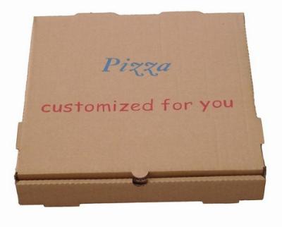 China Corrugated Paper Pizza Box Packaging , Offset Printing Paper Pizza Box for sale