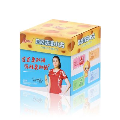 China CMYK Pantone Colors Printing 350G Matte Art Paper Material Paperboard Boxes  for Cheese Melts Packaging for sale