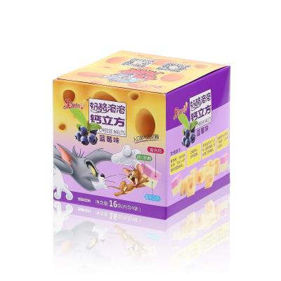 China Solid Food Paperboard Packing Box Gloss art Paper Material CMYK Color Printing Box Packaging with UV Craft for sale