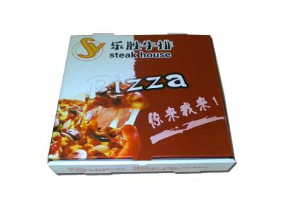 China Custom Size Square Shape CMYK Full Color Printing Gloss Art Environmental Paperboard Pizza Box Packaging for sale