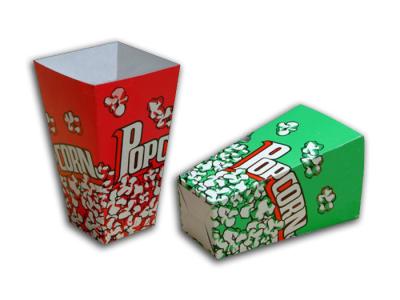 China Custom Logo Design CMYK Colors Gloss Art Paper Foldable Cup Shape Box Packaging for Barrel Popcorn Paper Cup for sale