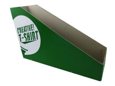 China Custom Green Color Printed Recycled  Corrugated Cardboard Paper Material T-Shirt Display Box Wholesale Printing Service for sale
