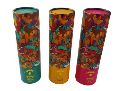 China OEM Printing Custom Color Paper Tube Round Shape Cardboard Box Cylinder Paper Box for Tea Coffee Packaging for sale