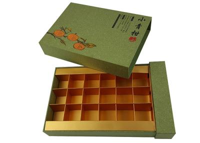 China Jinghui Brand OEM Factory Drawer Shape Cardboard Paper Material Green Color Packing Box for Cake Chocolate for sale