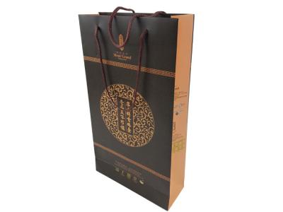 China CMYK Colors Printing Thick Cardboard Material Customized Size OEM Factory Custom Design Paper Bags for sale