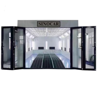 China Fire Resistant Mobile Car Paint Booth 48W LED 8.9 M Car Oven Paint Spray Booth for sale