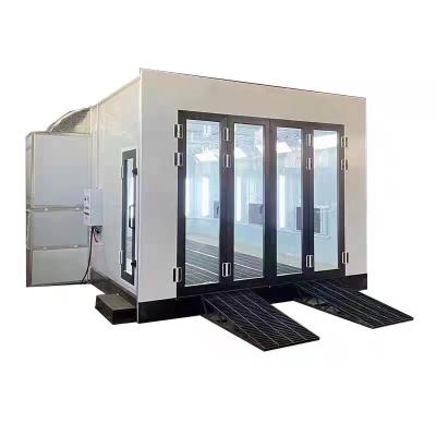 China 8.9m Luxury Furniture Paint Booth Car Oven Spray Booth With Infrared Heating Lamps for sale