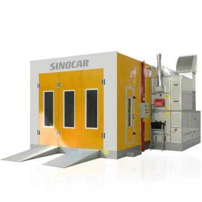 China 2 Stage Furniture Spray Booth Vehicle Paint Booth With Fire Resistant Penal for sale