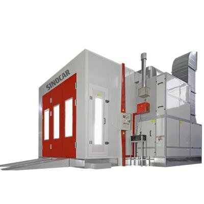 China 6.9m 4KW Car Oven Spray Booth Garage Car Paint Booth With Fire Resistant Penal for sale