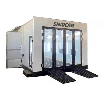 China Infrared Lamp Car Spray Booth with Steel Structure and Efficient Filter Te koop