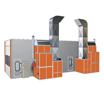 中国 Four Sheetmetal Front Door Bus Spray Booth With High Capacity Intake Fan 販売のため