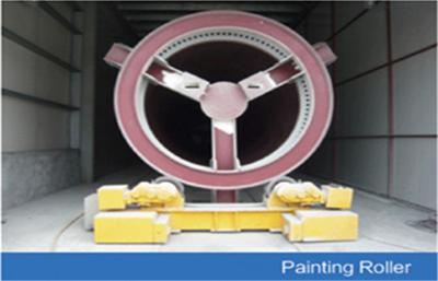 Chine Roues métalliques automatiques de rotateur de soudure du tuyau 60T/80T pour le moulin à vent à vendre