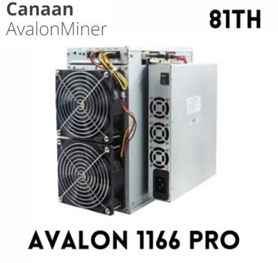 Китай 72th Canaan Avalon 1166 машины горнорабочего Bitcoin BTC Asic Pro 68th продается