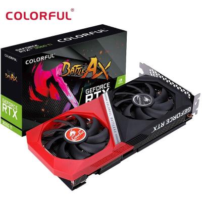 China Desktop Discrete Graphics Card GeForces RTX3060Ti DUO V2 LHR Light Chasing for sale