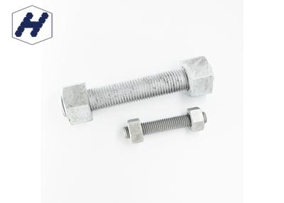 China BSW Stainless Steel Nuts Carbon Steel Stud Bolt 1 Inch Gr.8/8M Class 2B for sale