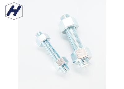 China B8 / B8M M5 Flange Nut Double Sided Stud Bolt Hot Dipped Galvanized ASTM A194 for sale