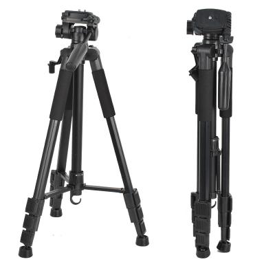 China 1.7M Max height Camera Tripod With Travel Bag 3 Way Head for sale