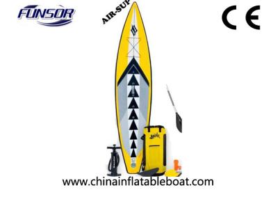 China Portable Inflatable Racing Touring board For Single Person 3 x 0.72m yellow color for sale