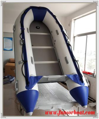 China Cold Welding 5 Persons Foldable Inflatable Boat Inflatable Sailing Dinghy plywood floor for sale