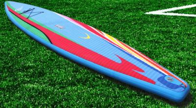 China Customized Funny Inflatable Standup Paddleboard , 3.8m Soft Top Surfboard for sale