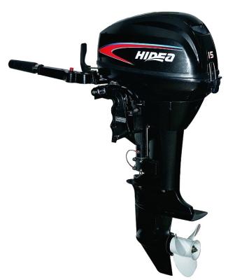 China Hidea 15hp 2 Stroke Gasoline Marine Outboard Engines / Inflatable Boat Motor for sale