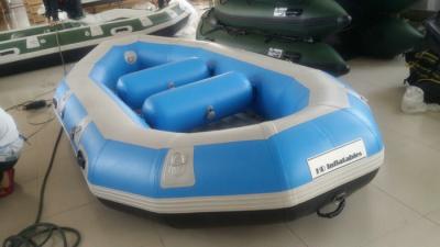 China Water Sport PVC Heavy Duty Inflatable Boat 3 Person With 3.3m Length for sale