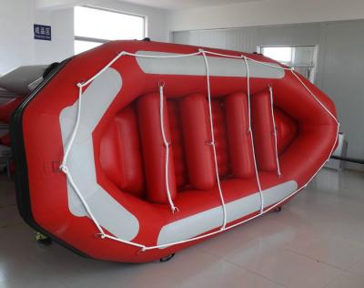 China Red Sport Whitewater Inflatable Drift Boat 5 Person Inflatable Boats for sale
