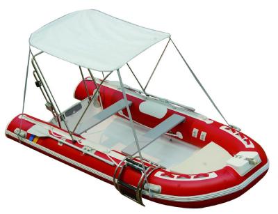 China 25HP Motor Inflatable Fishing Boats Rigid Hull Inflatable Boats 3.5 Meter Length for sale