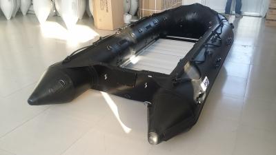 China 8 Person Black Long Military Inflatable Boat ,  Inflatable Speed Boat For Rescue for sale