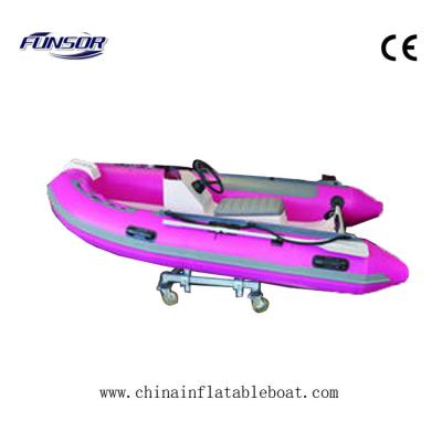 China Pink or Green Color Semi - FRP Inflatable Rib Boats Tube 3.3 Meter à venda