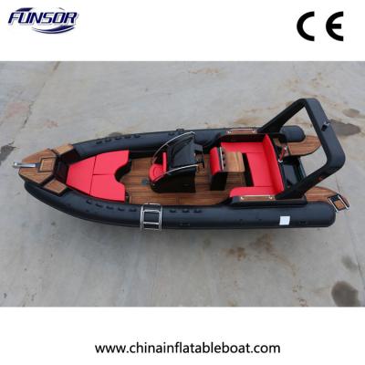 China Nuevo tipo casco de la fibra de vidrio del barco de la costilla conveniente para la familia grande o la agencia de viajes (FHH-R700) en venta