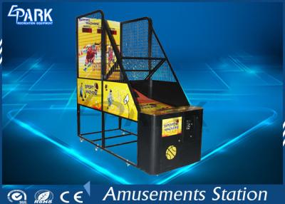 China Gabinete atractivo del metal de la máquina de juego de baloncesto de la arcada del diseño con la luz de destello en venta