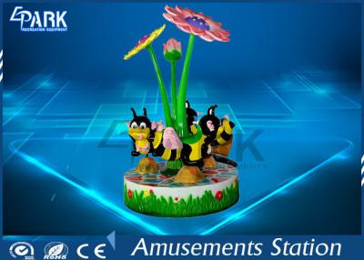 China Attractive Appearance Kiddy Ride Machine Coin Operated Carousel 3 Seats Little Bee Shape for sale