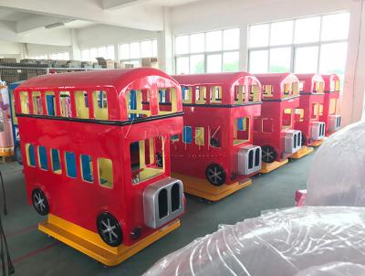 China London Bus and Fire Fighting Truck Coin Operated Arcade Kiddie Rides Fiberglass Material for sale