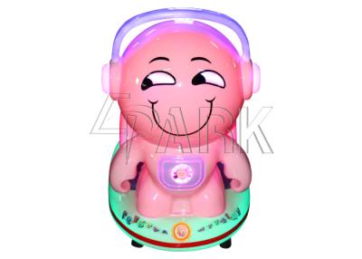 China Pink Indoor Kids Game Machine MP5 Cute Expression Like Ride On Toys Car for sale