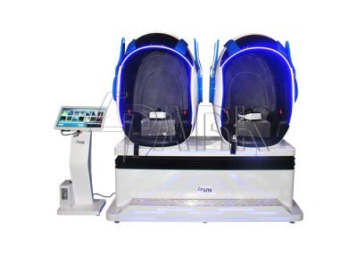 China 360 Degree Triple 9D VR Simulator With Shining LED Light 380V TWO players for sale for sale