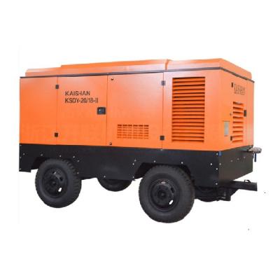 China 18 Bar Portable Screw Compressor 132KW 700CFM Electric Two Stage Compression for sale