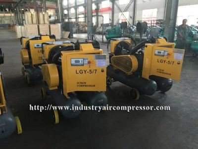 China 22KW Electric Screw Compressor , 7 Bar Working Pressure Portable Industrial Air Compressor for sale