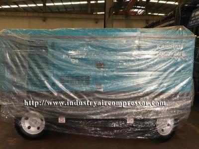 China 785 Cfm Portable Screw Air Compressor Trailer / Skid Mounted Diesel Air Compressor for sale
