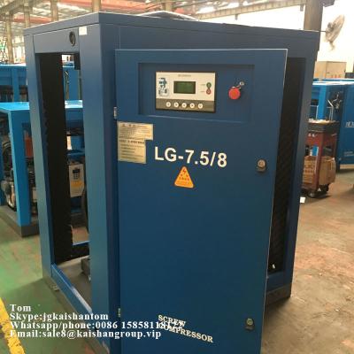 China Oil Injected 45kw 8bar Belt Driven Rotary Screw Air Compressor For Bottle Blower for sale