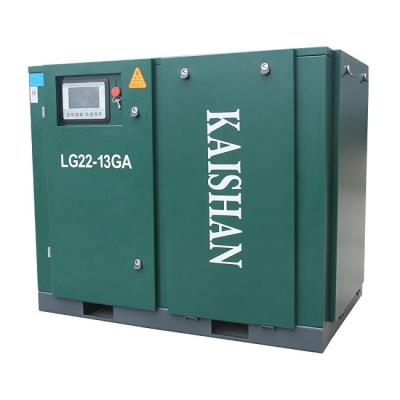 China Industry Used Kaishan 22kw 30hp LG22-13GA Chinese Industrial Electric Screw Type Air Compressor for sale