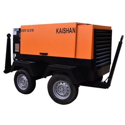 China 10 Bar Electric Portable Screw Air Compressor For Construction Works for sale