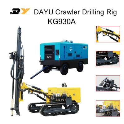China Pneumatic - hydraulic mine drilling rig , hole diameter 80 -125mm deepth 25m for sale