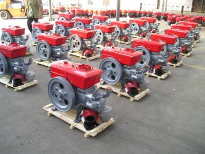 China 12 horse power single cylinder 4 stroke diesel engine swirl combustion system S195 for sale