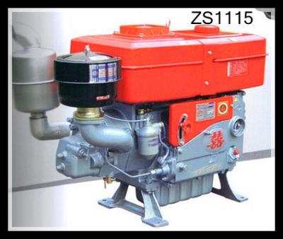 China Horizontal 4 Stroke single cylinder diesel engine High Duty Combined Pressure & Splashing for sale