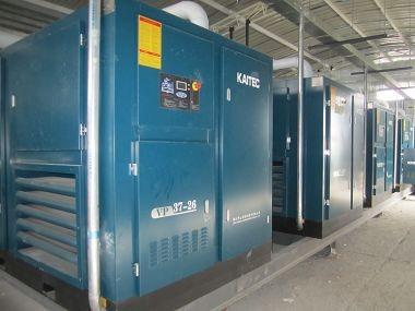 China Shockproof large Silent Screw electric air compressor PLC controlled 90kW for sale