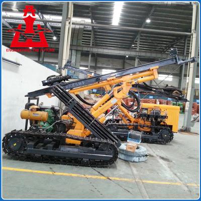 China Diesel engine crawler mobile drilling rig machine with adjustable boom for sale