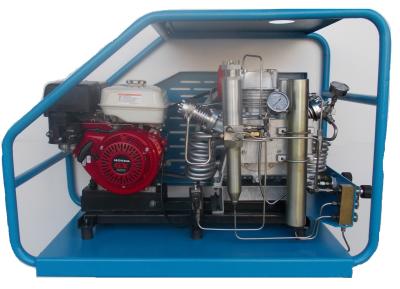 China Gas powered scuba reciprocating air compressor filling cylinders at home or in laboratory for sale